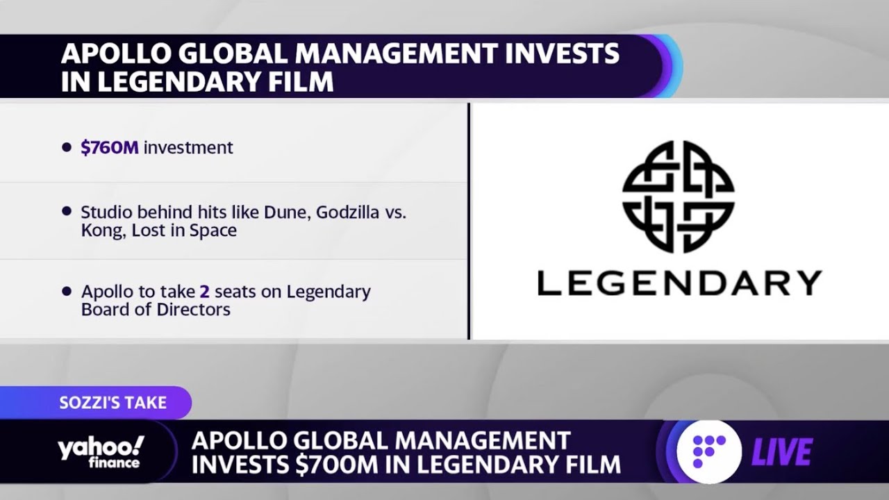 Apollo Global Management invests $760 million in Legendary Entertainment