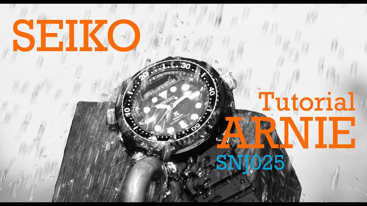 SEIKO Arnie SNJ025 Prospex Solar Live Unboxing with FULL Tutorial + Mini movie by WatchUP69