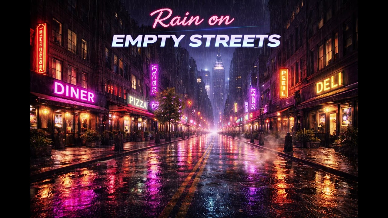 Rain on Empty Streets 🌧️ | Ambient Synthwave Atmosphere