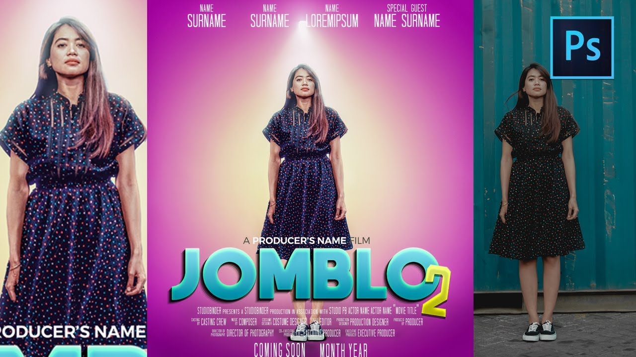 [Photoshop Manipulation] How to Make a Movie Poster With Gradient Background In Photoshop