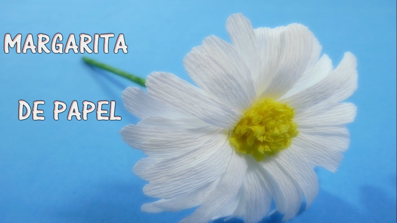 COMO HACER FLOR DE PAPEL/ margarita