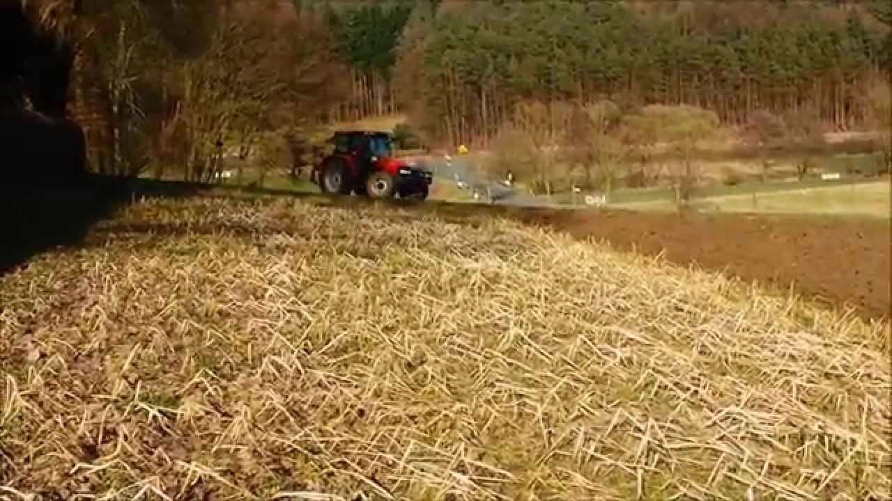 Pflügen 2015 mit Case Jxu 115 und Kverneland