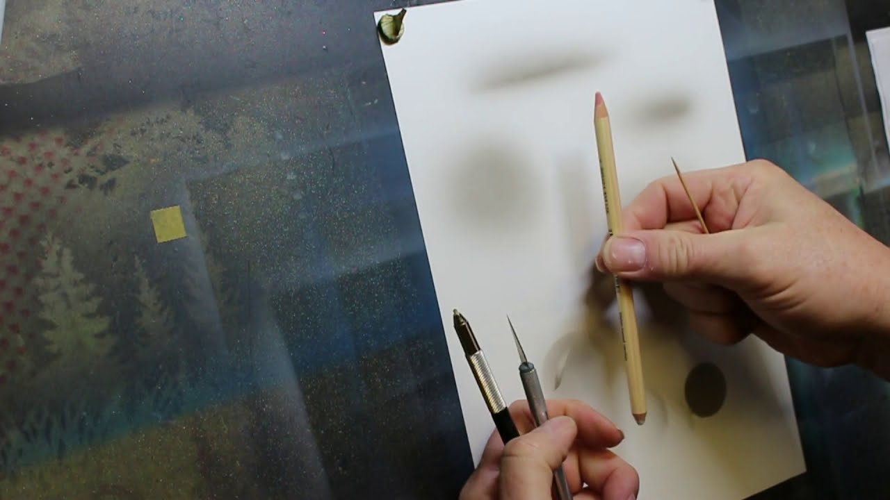 How to airbrush. A step by step guide,  Synthetic Paper and Indian Ink.
