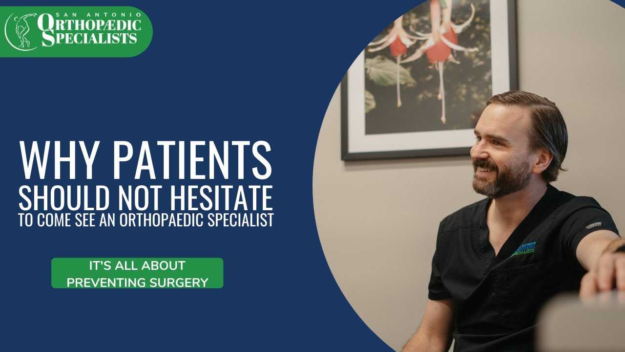 Why Should You See an Orthop&aelig;dic Specialist?