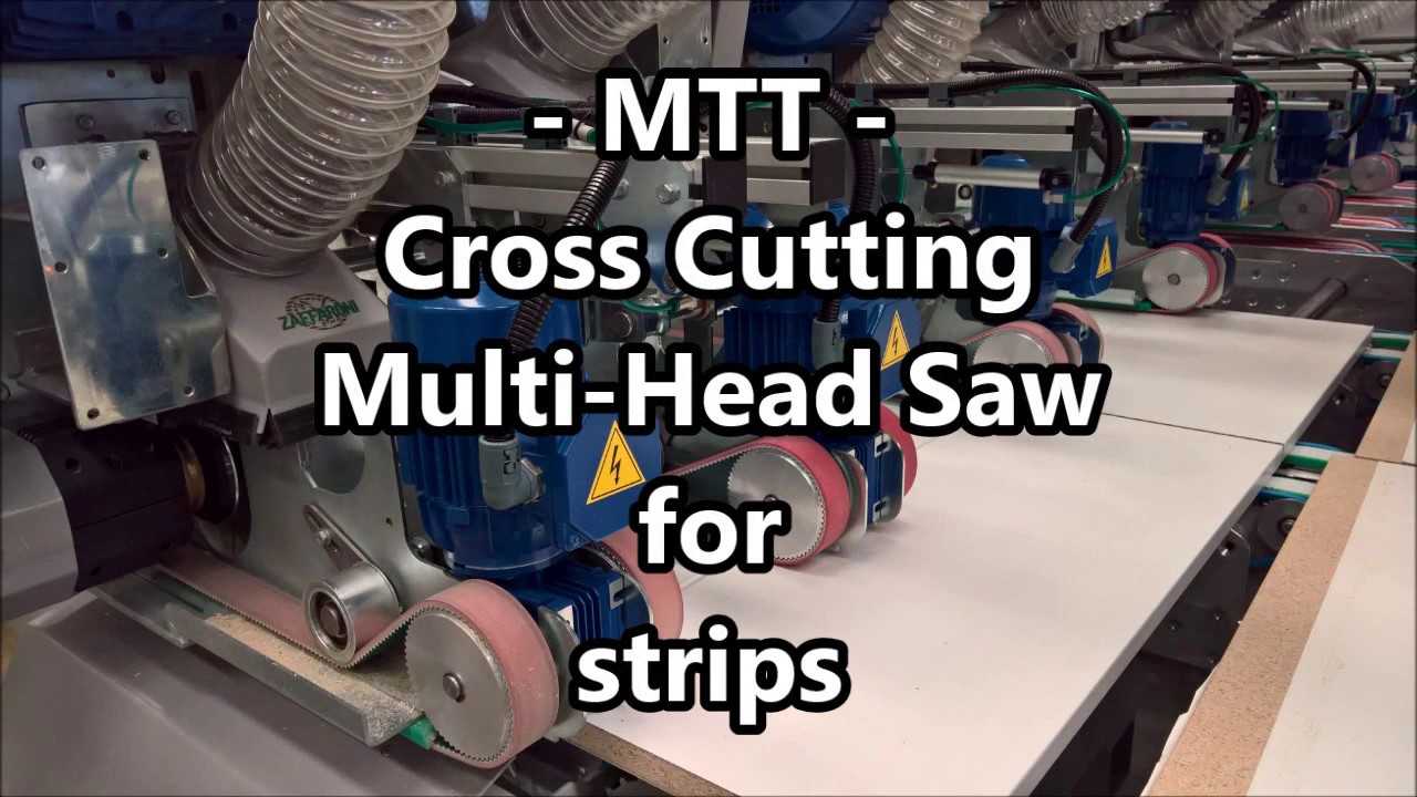 ZAFFARONI - Multi-head Cross Cutting machine for wrapped strips series MTT