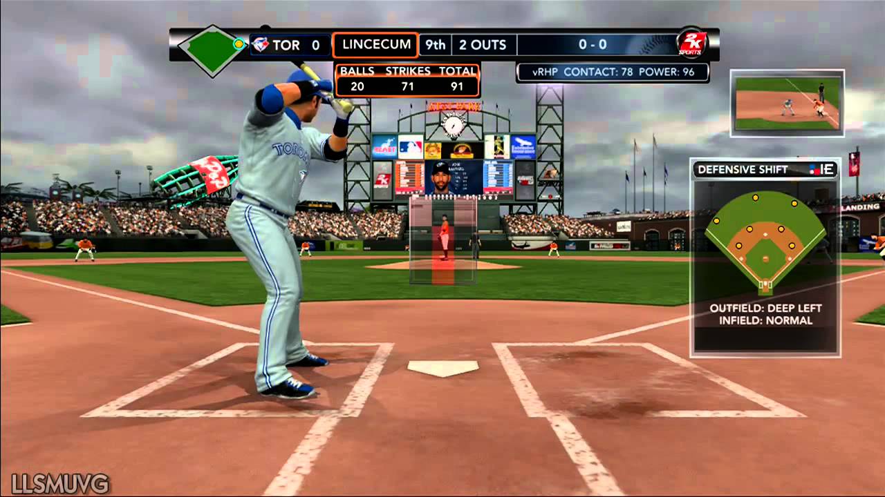 MLB 2K13 gameplay Toronto Blue Jays vs SF Giants