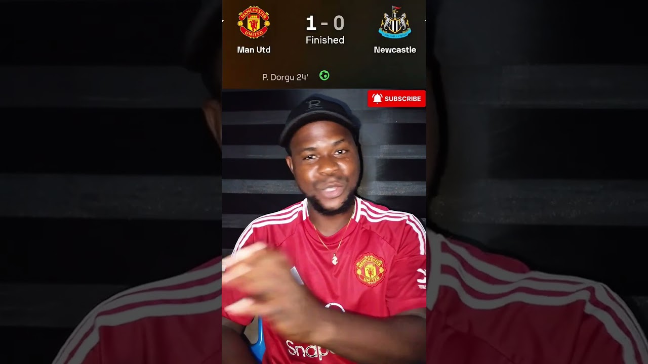 MANCHESTER UNITED 1 vs 0 NEWCASTLE UNITED FT. full match analysis 🔥