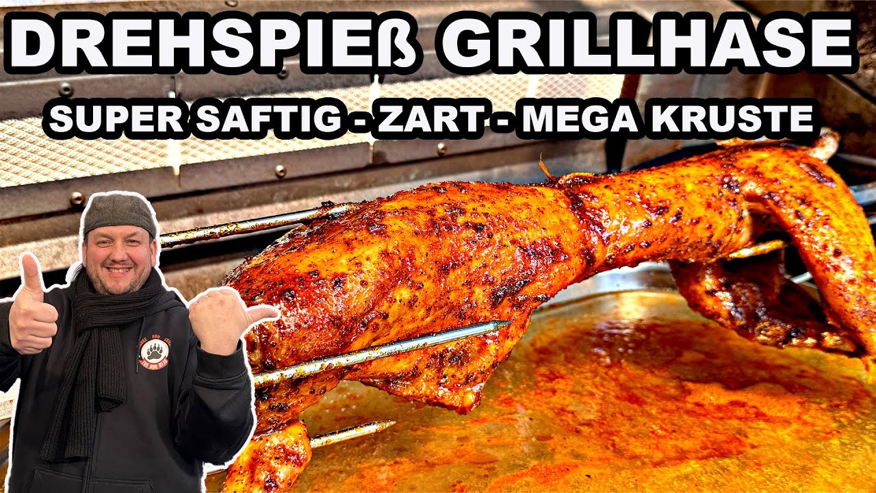Grill Spieß Kaninchen / Hase vom Grill genial  lecker schnell und einfach | The BBQ BEAR