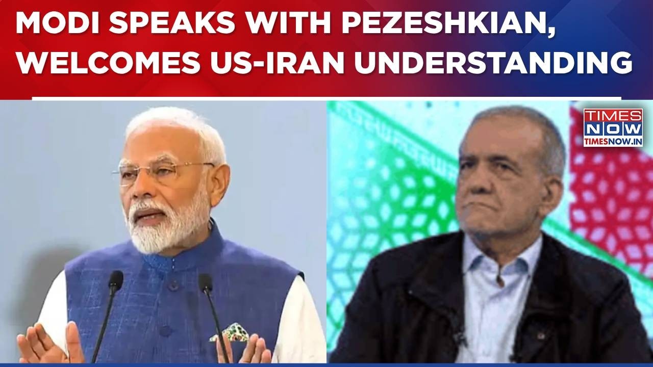 PM Modi Speaks With Iran President Masoud Pezeshkian, Welcomes America-Iran Understanding | WATCH