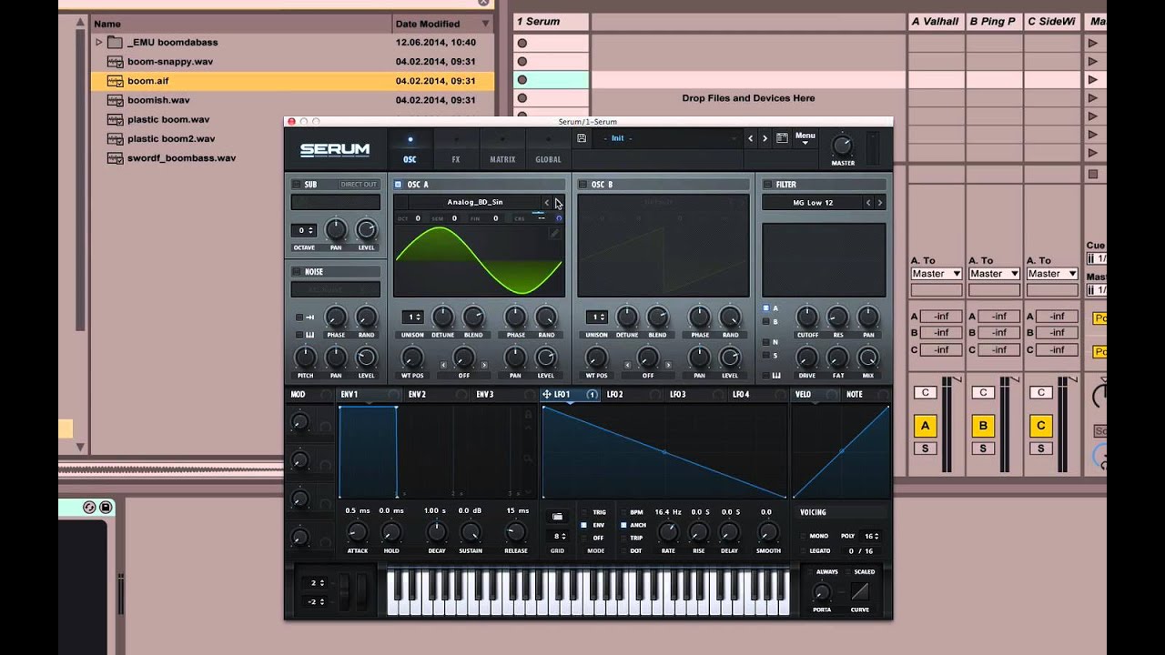 Synthesis bas(s)ics: how to create a boom/808 bass with Serum synth