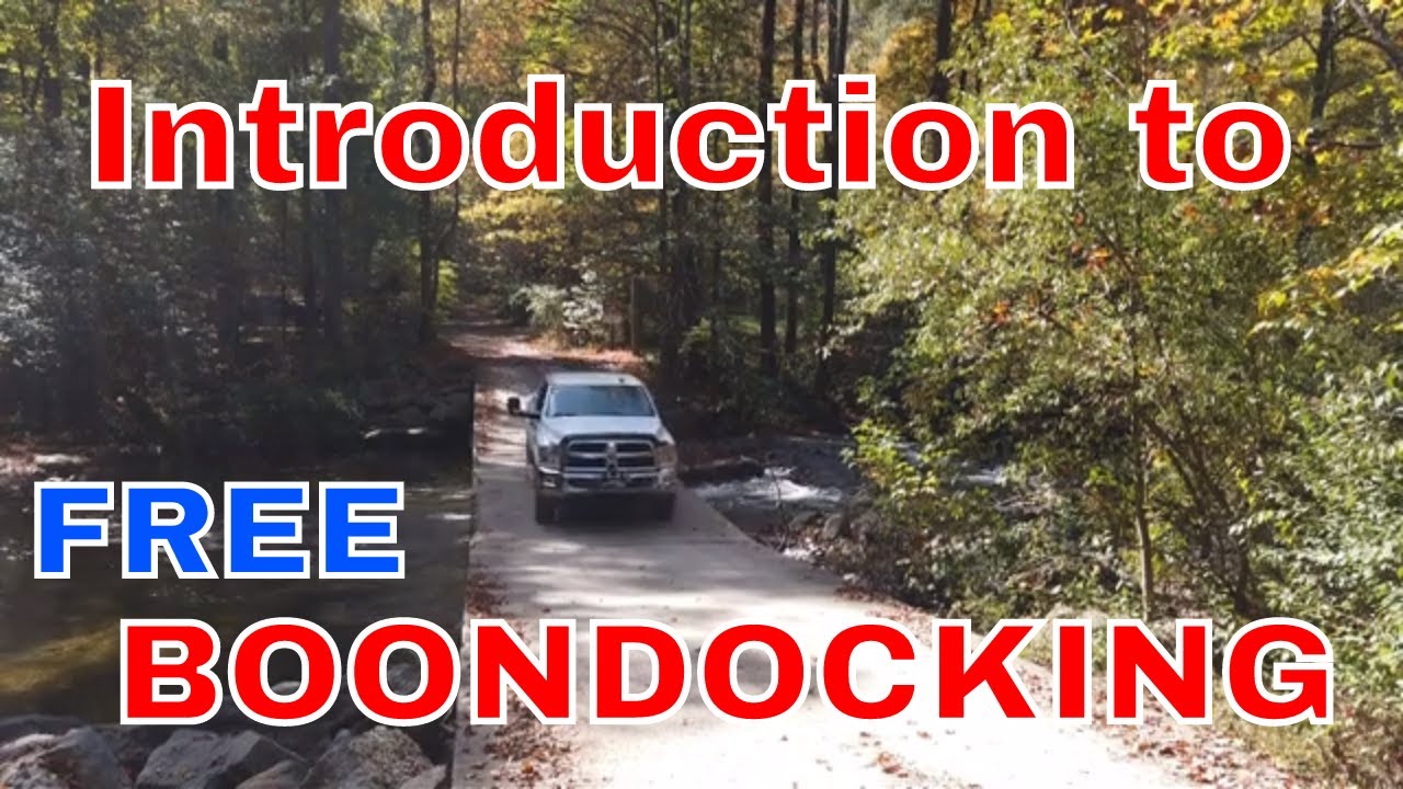 Introduction to Boondocking / Dry Camping
