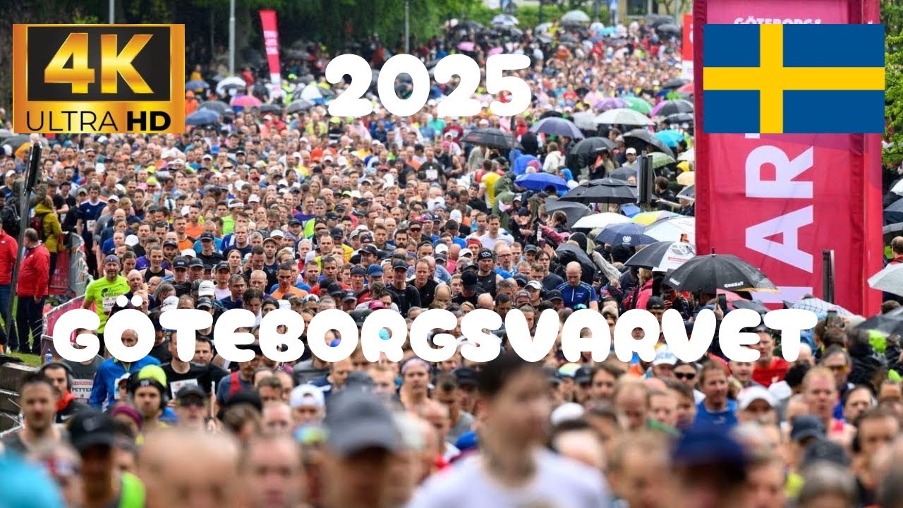 Göteborgsvarvet 2025 | 4K UHD | World's Largest Half Marathon, Gothenburg, Sweden