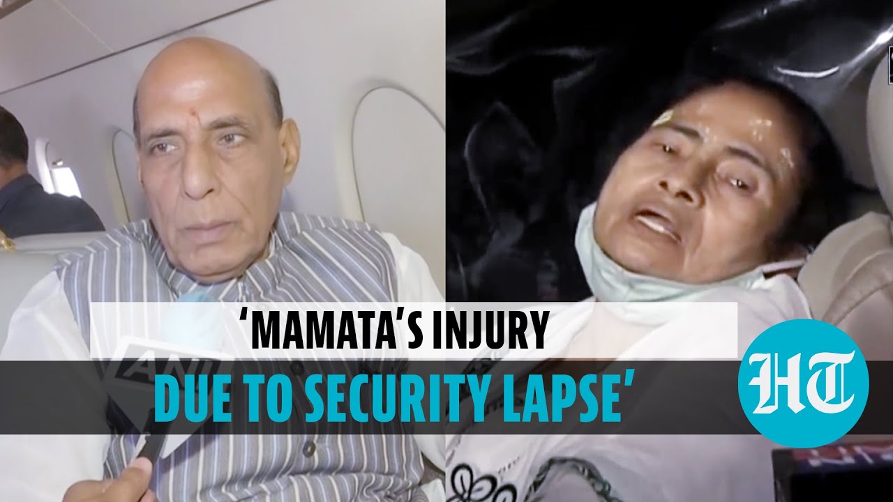 &lsquo;Mamata accusing BJP for her leg injury out of desperation&hellip;&rsquo;: Rajnath Singh