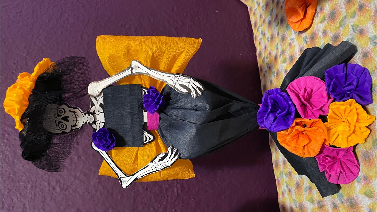 COMO VESTIR UNA CATRINA DE PAPEL