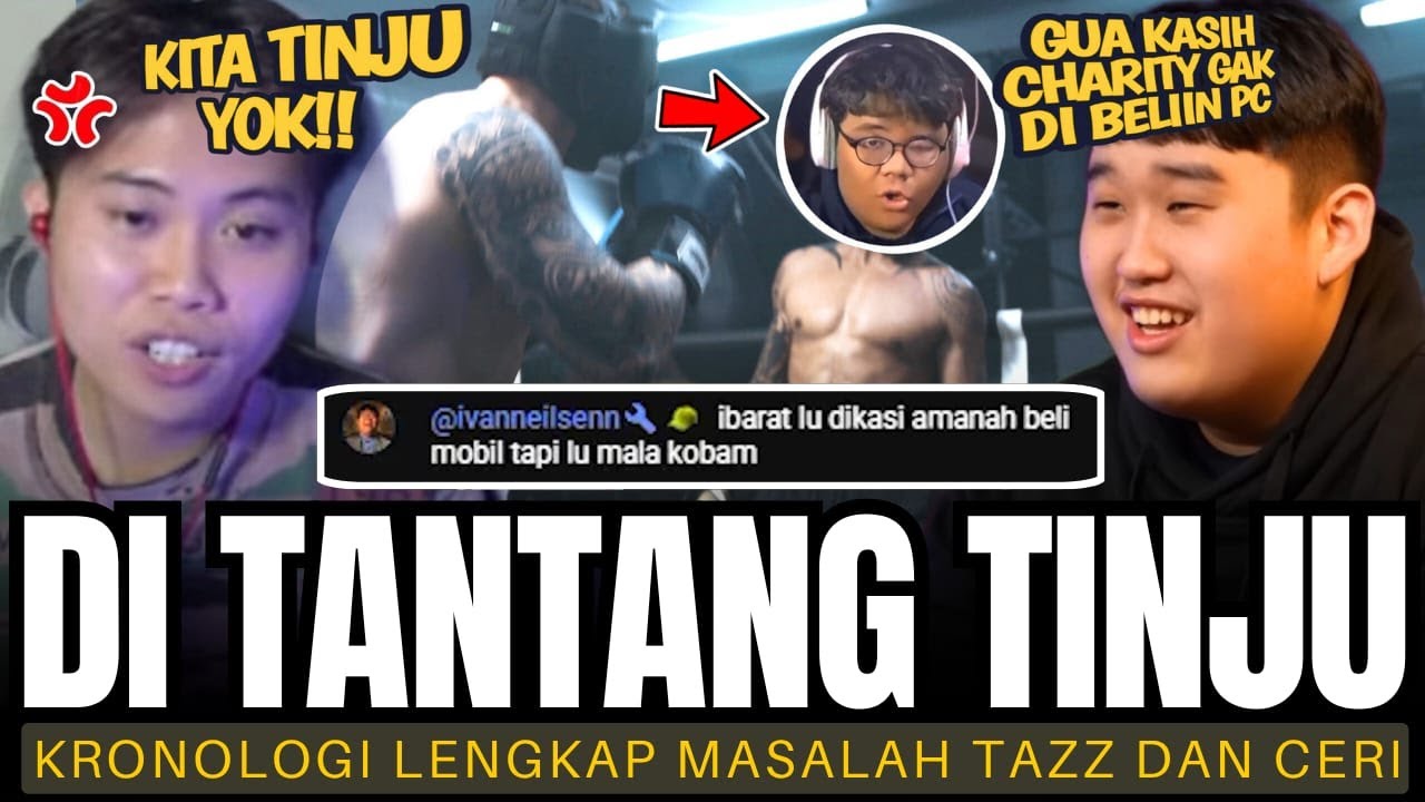 DI AJAK R1BUT DI RING TINJU? KRONOLOGI LENGKAP MASALAH TAZZ DAN CERI HINGGA BERUJUNG DI AJAK TINJU!