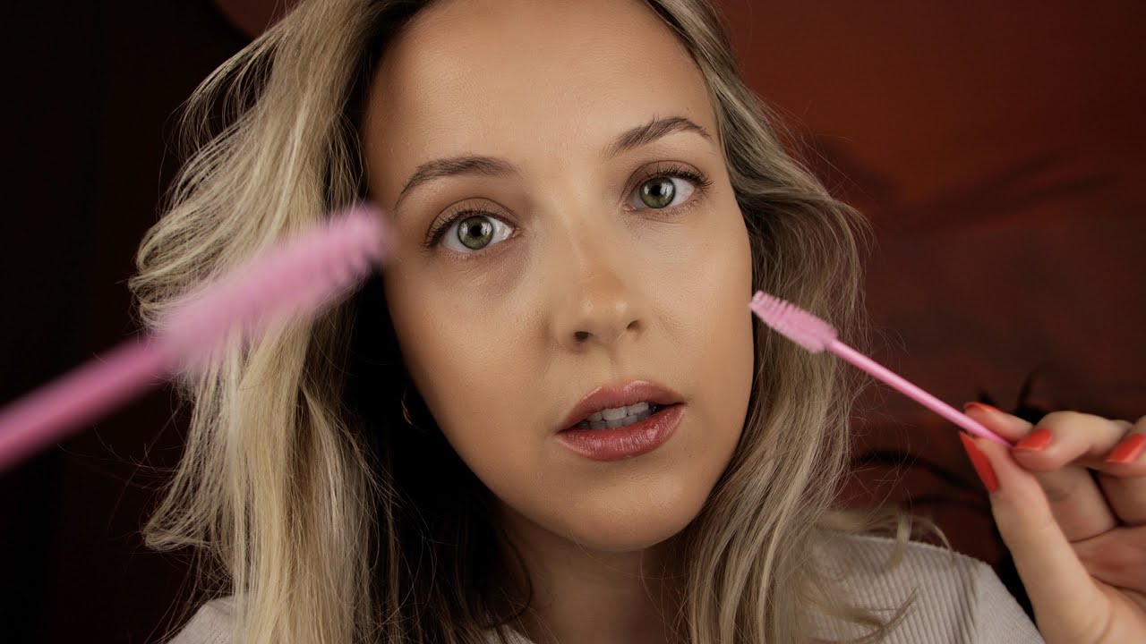 ASMR Eyelash & Eyebrow Cleaning, Inspecting, Treatment For Deep Sleep | Soft Spoken Roleplay