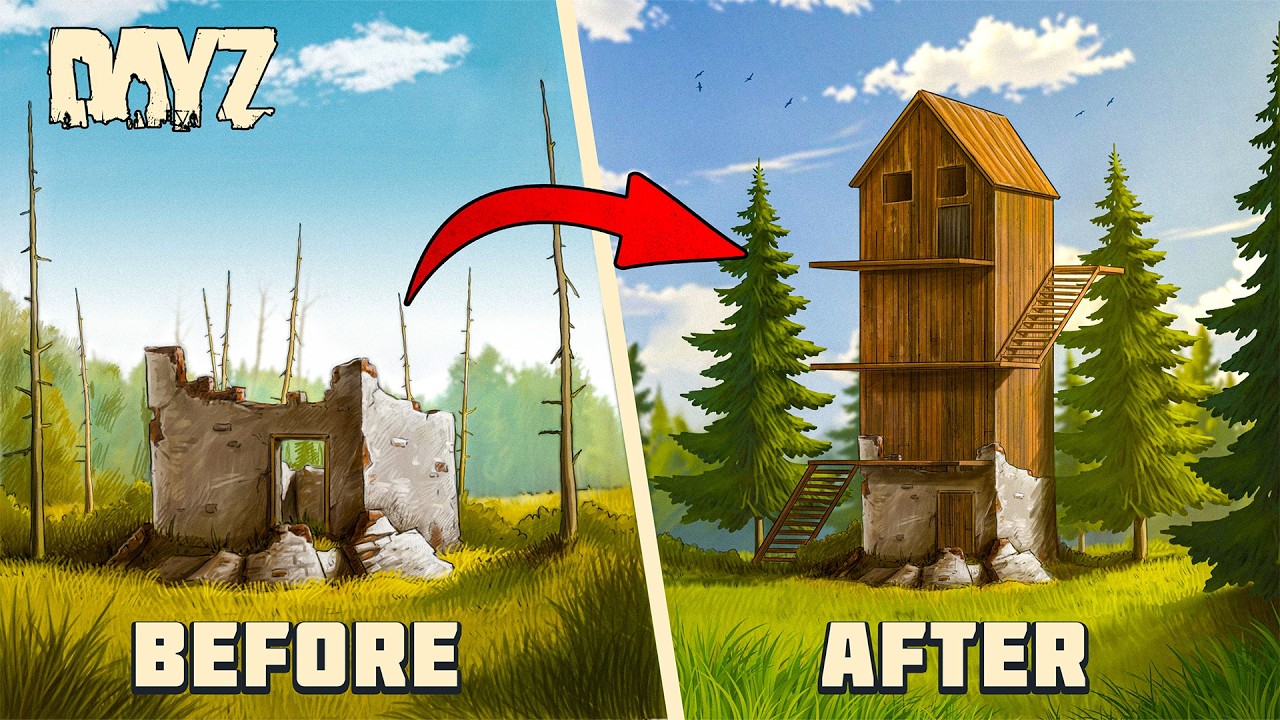 I Renovated a DESTROYED Watchtower in DayZ...