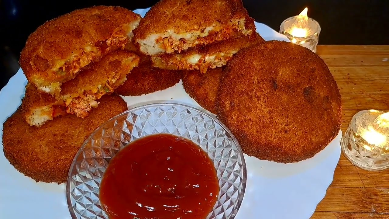 Ramzan spacial bread chicken pocket tasty and easy try this