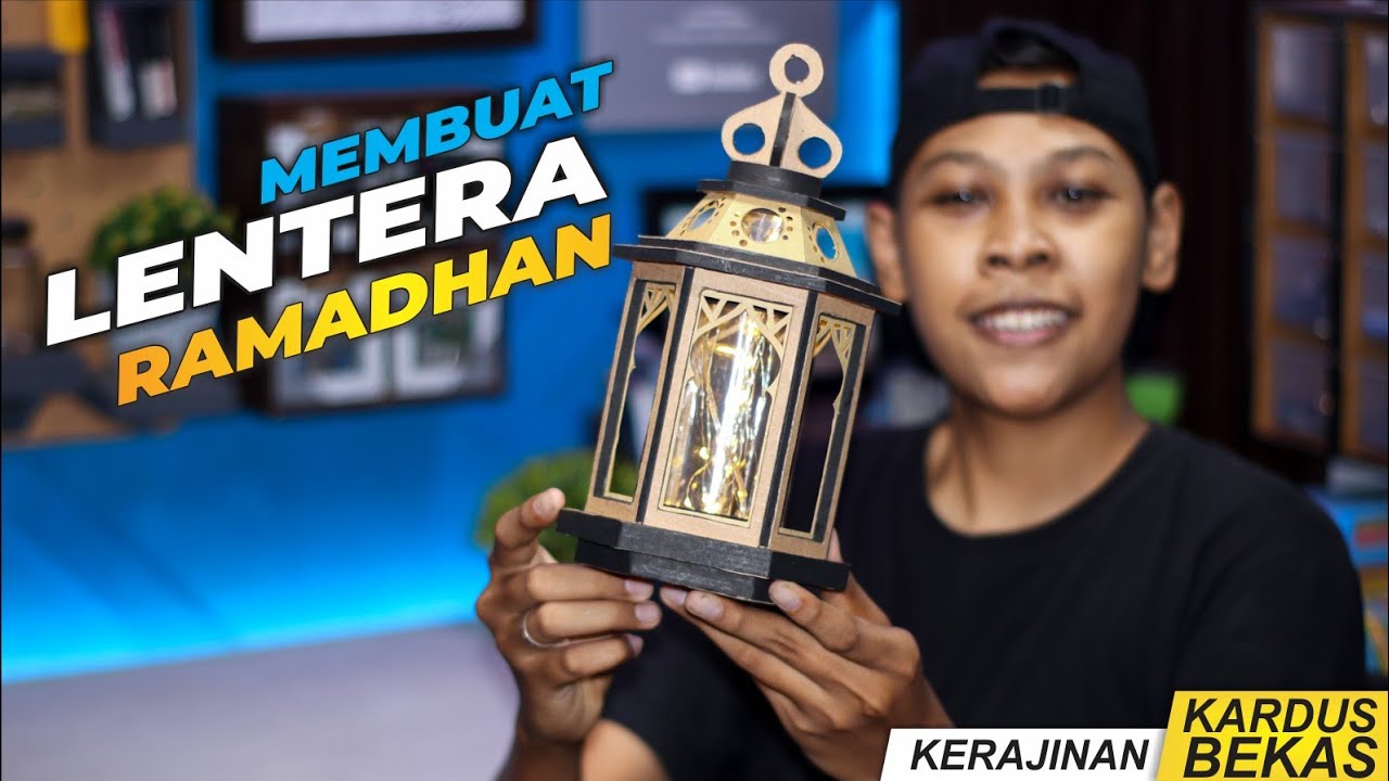 Making Aesthetic Ramadan Decorative Lamps From Used Cardboard