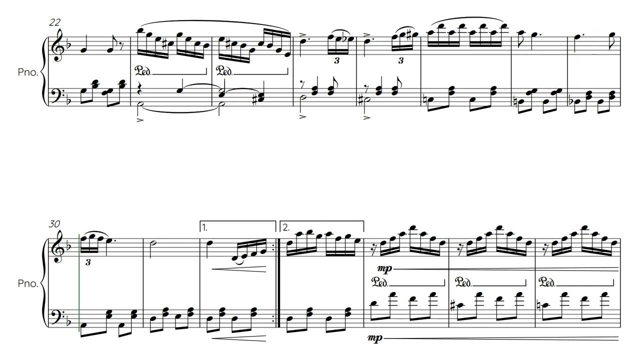 Ešte som sa neoženil - noty pre piano - Brass Music Academy 2022