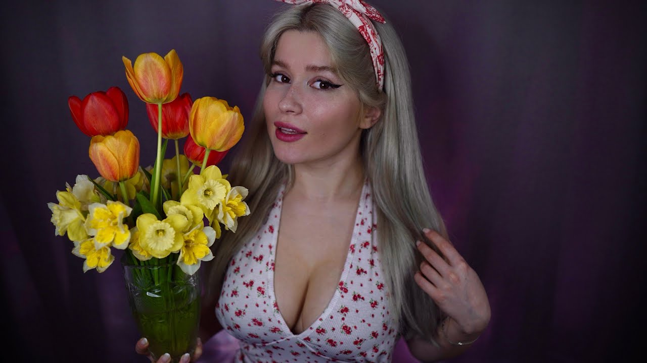 ASMR весенняя чистка ушей ✨👂🏻 3Dio бинауральный массаж, растирание, постукивание зубами, шепот и ...