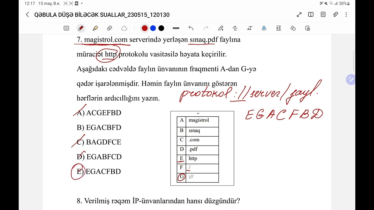 Qəbula təkrar düşə biləcək suallar - 2 | İnformatika | RAMİDƏ SƏFƏRLİ