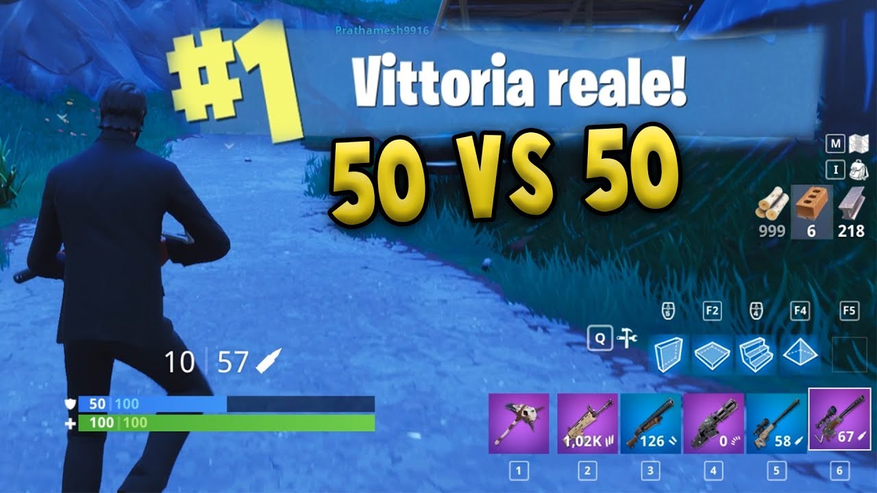 2 VITTORIE DI FILA NELLE 50 vs 50 - Fortnite