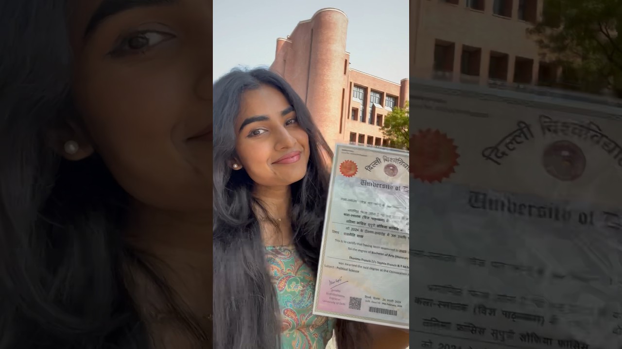 Got my degree &hearts;️ So this was my DU Convocation Ceremony 🙂