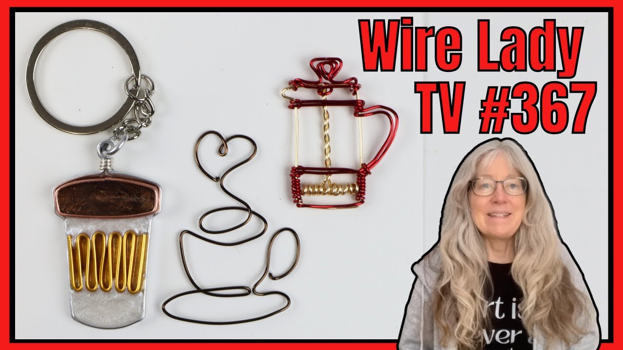 🔴 Wire UV Resin Coffee Keychain // Wire Lady TV Ep 367 Livestream Replay
