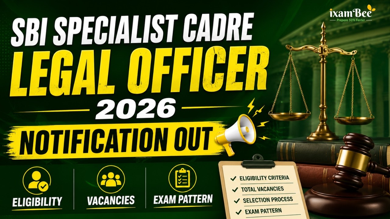 SBI Specialist Cadre Legal Officer 2026 Notification Out | Eligibility, Vacancies & Exam Pattern