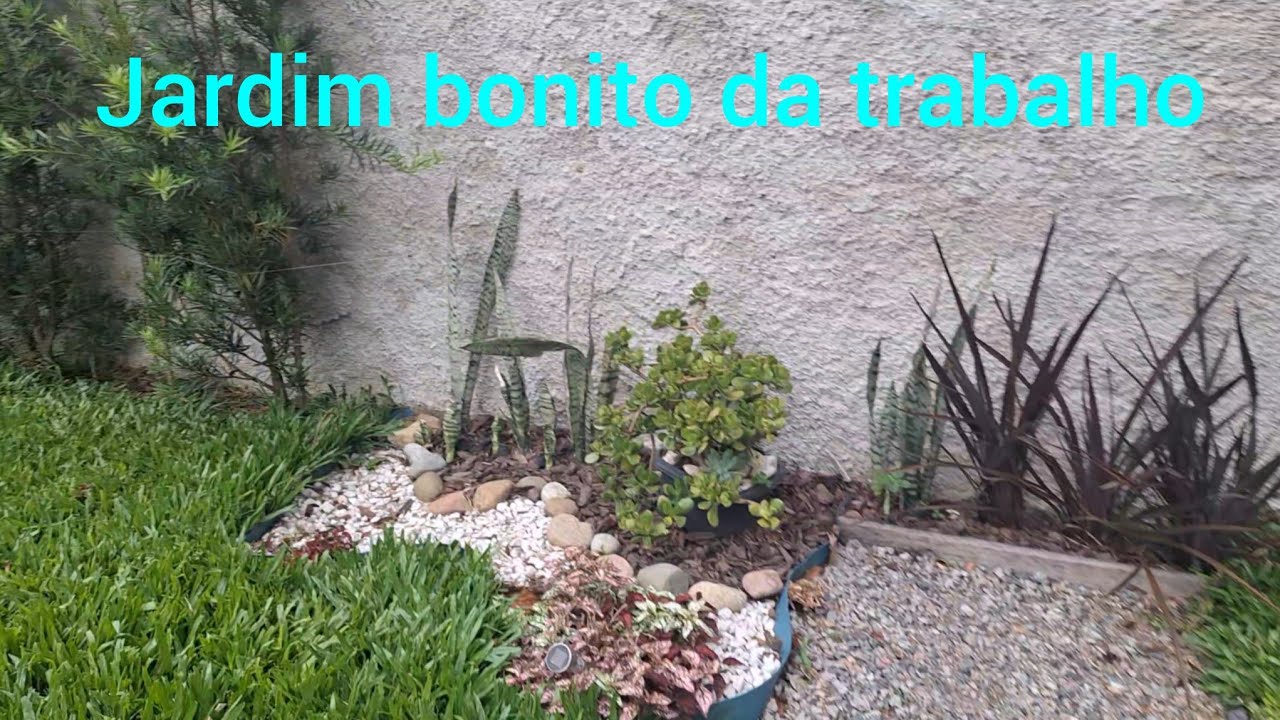 Jardim bonito  da muito trabalho. 