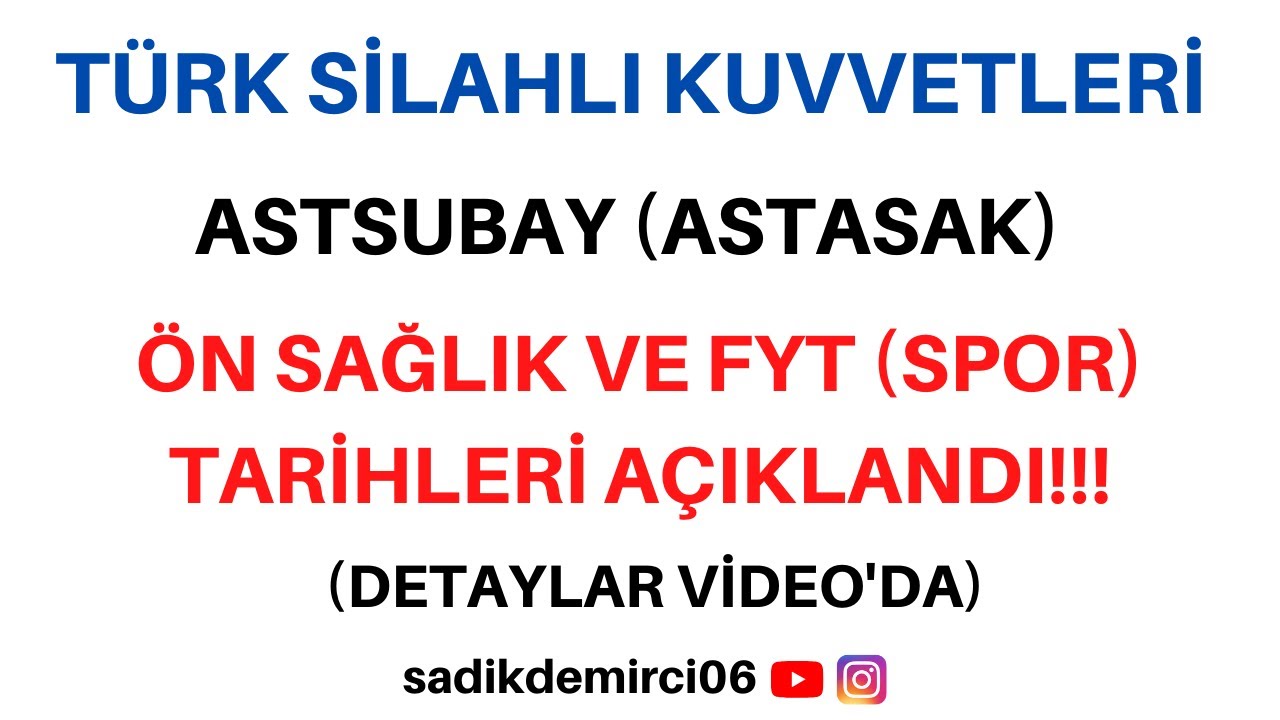 TSK dış kaynak Astsubay ASTASAK alımı mülakat tarihleri açıklandı! İstenen belgeler neler? #tsk