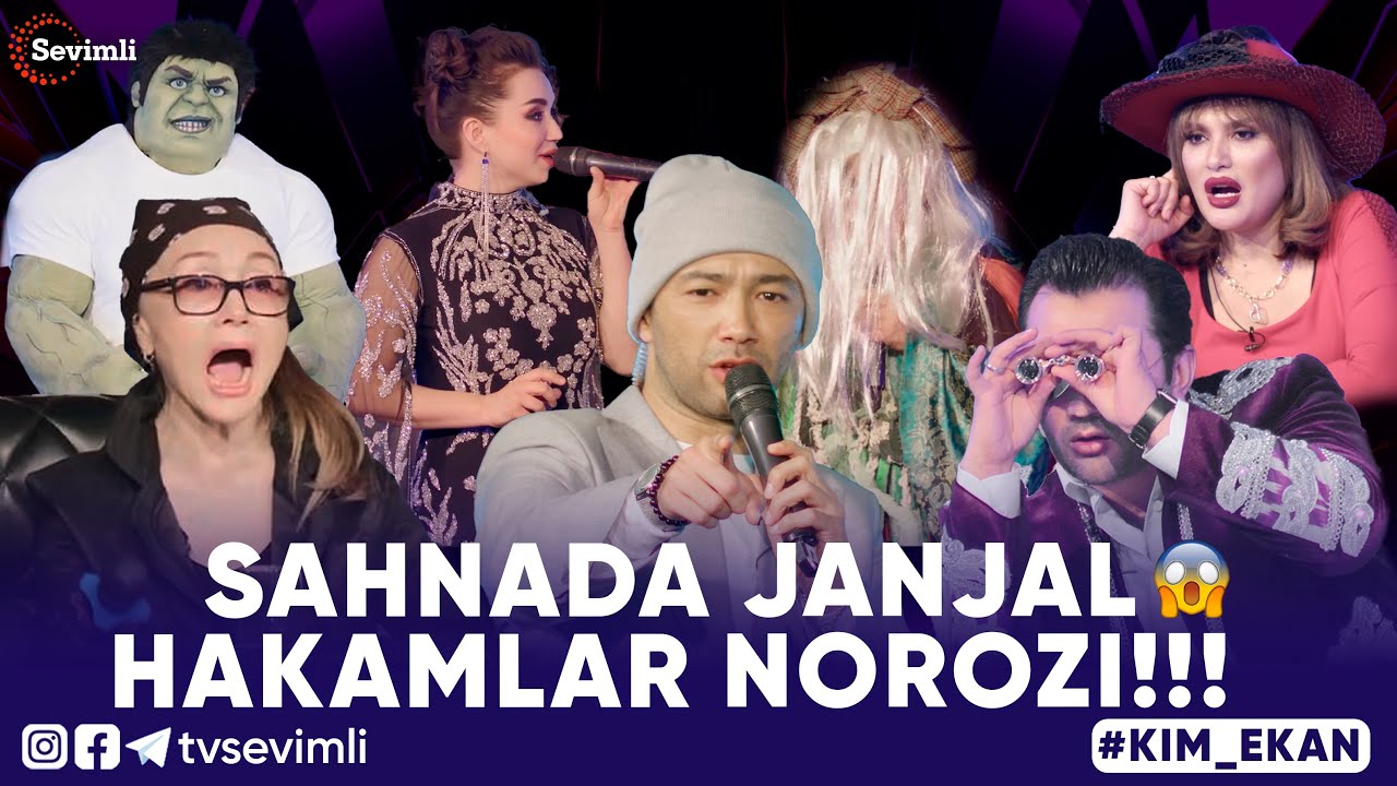 KIM EKAN? SHOU 2-QISM| SAHNADA JANJAL😱HAKAMLAR NOROZI!!!