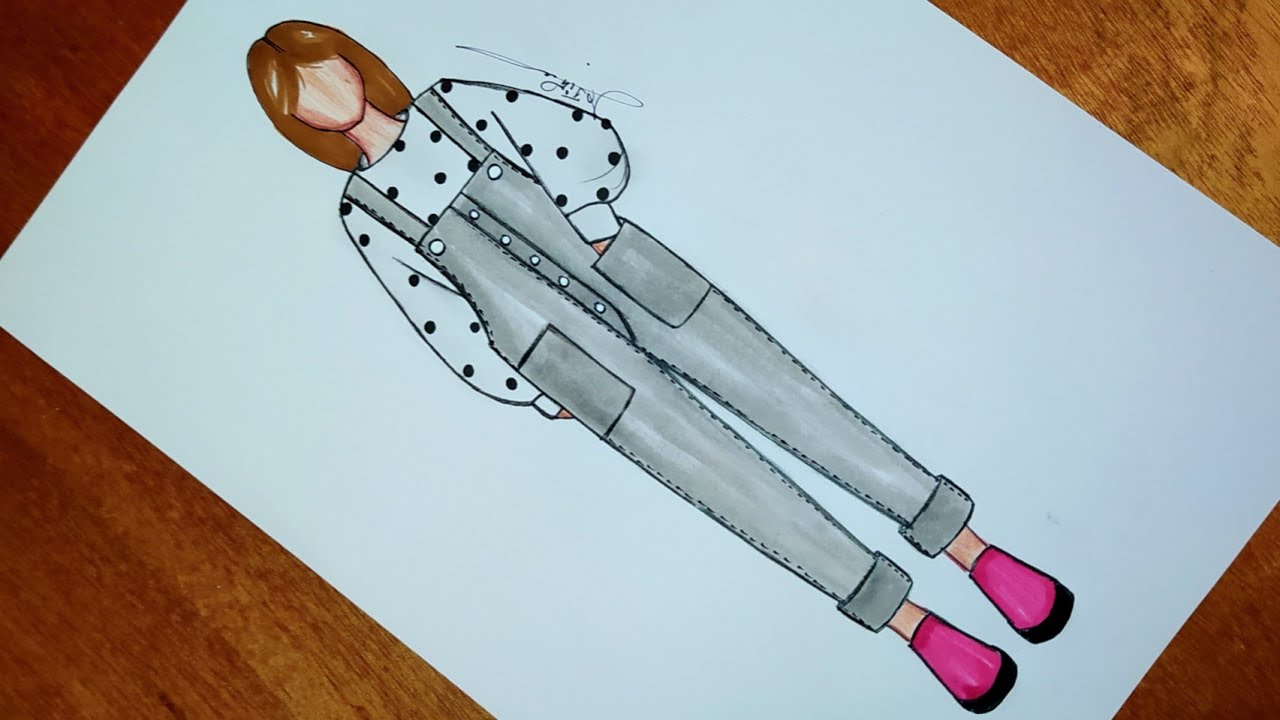 تعلم رسم ازياء كاجوال سهلة 25 | Dessin de mode