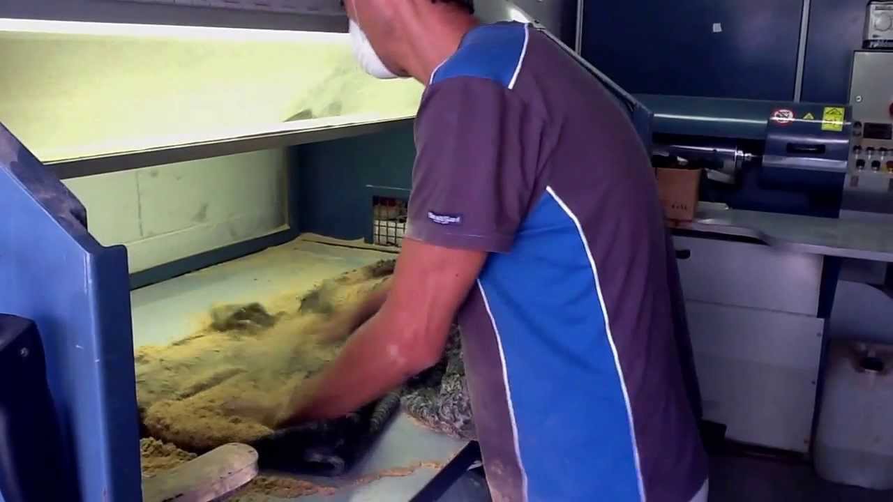 Pulitura pellicce in bottali a segatura( farina di faggio )