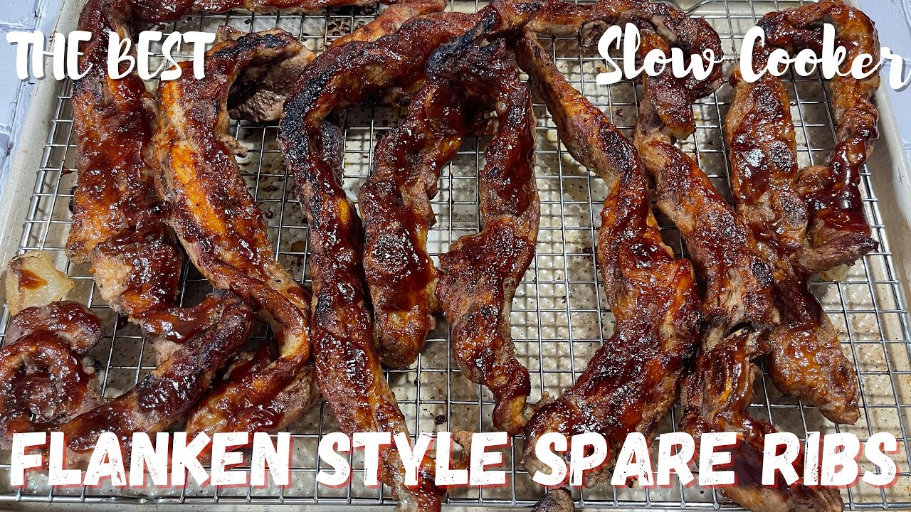 The BEST Slow Cooker Flanken Style Spare Ribs | Crockpot Spare Ribs Recipe | Slow Cooker Recipes |
