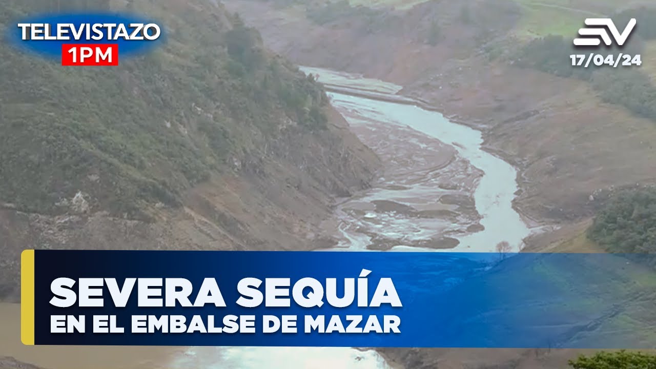 Crisis Hidroeléctrica: Se puede caminar en el embalse de Mazar por sequía | Televistazo #ENVIVO
