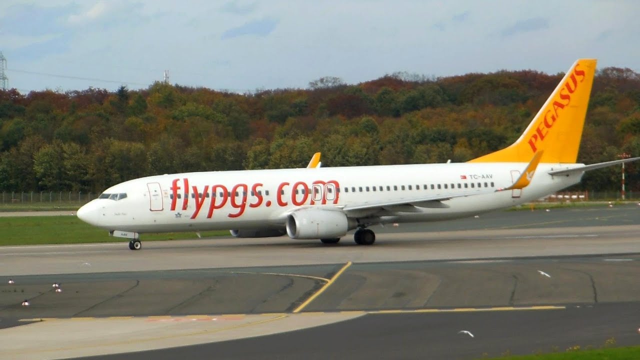 Pegasus Airlines ► Boeing 737-800 ► Takeoff ✈ Düsseldorf Airport