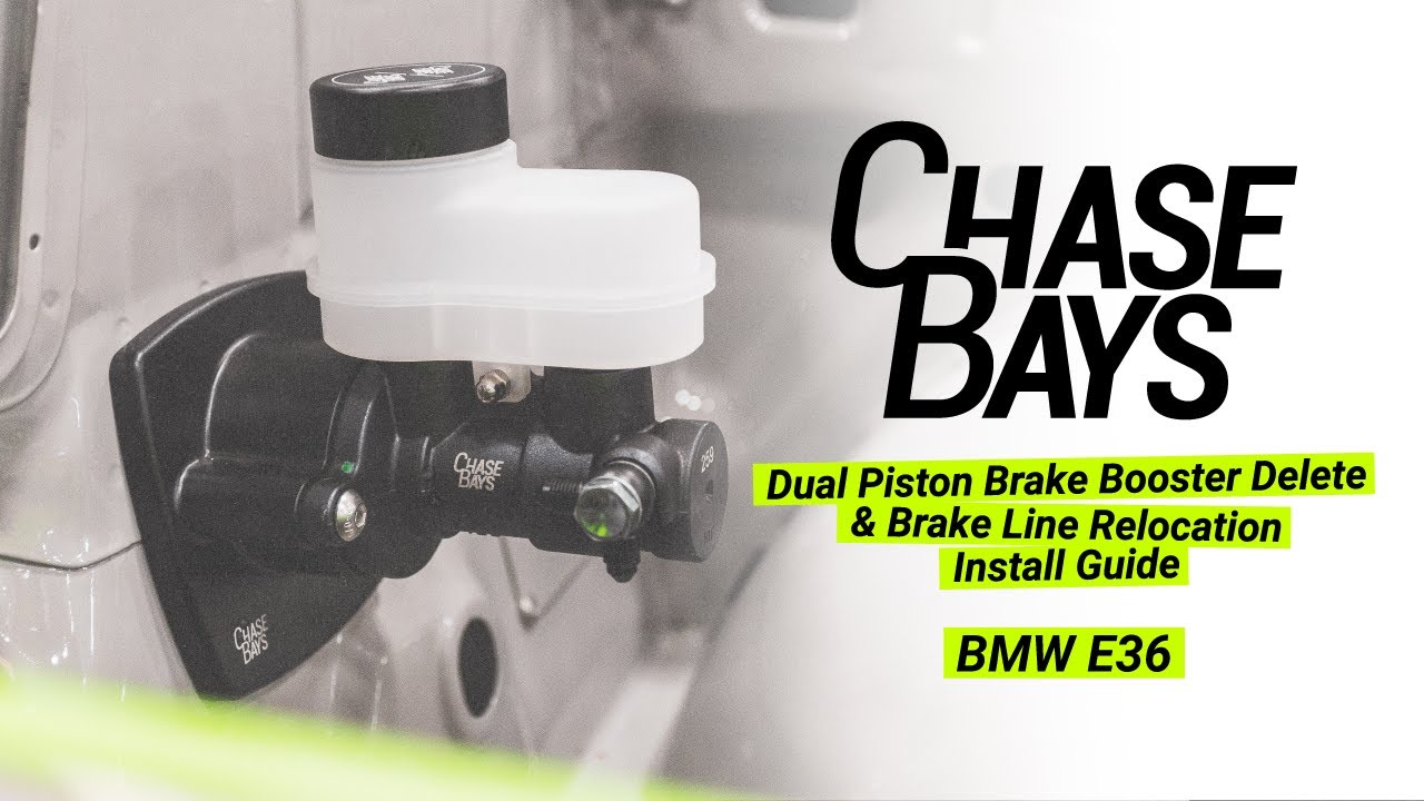BMW E36 Dual Piston Brake Booster Delete and Brake Line Relocation Install Guide