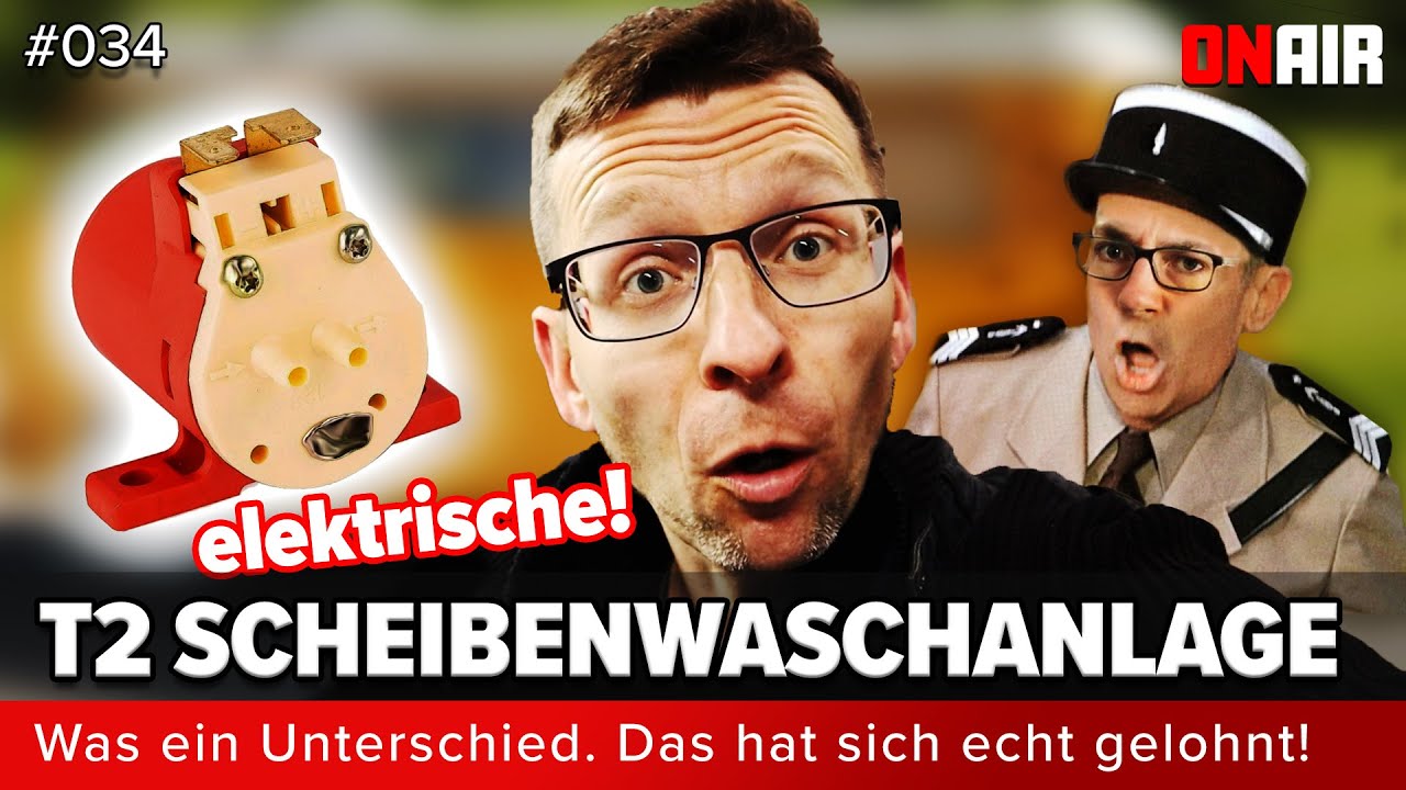 ON AIR - Elektrische Scheibenwischanlage beim VW T2 Bus nachrüsten - Folge 034