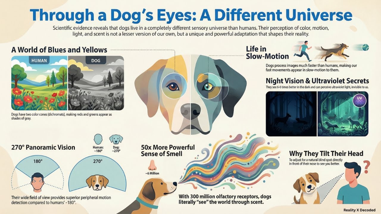 How Dogs Actually See the World – Colors, Motion & Secret Night Vision 