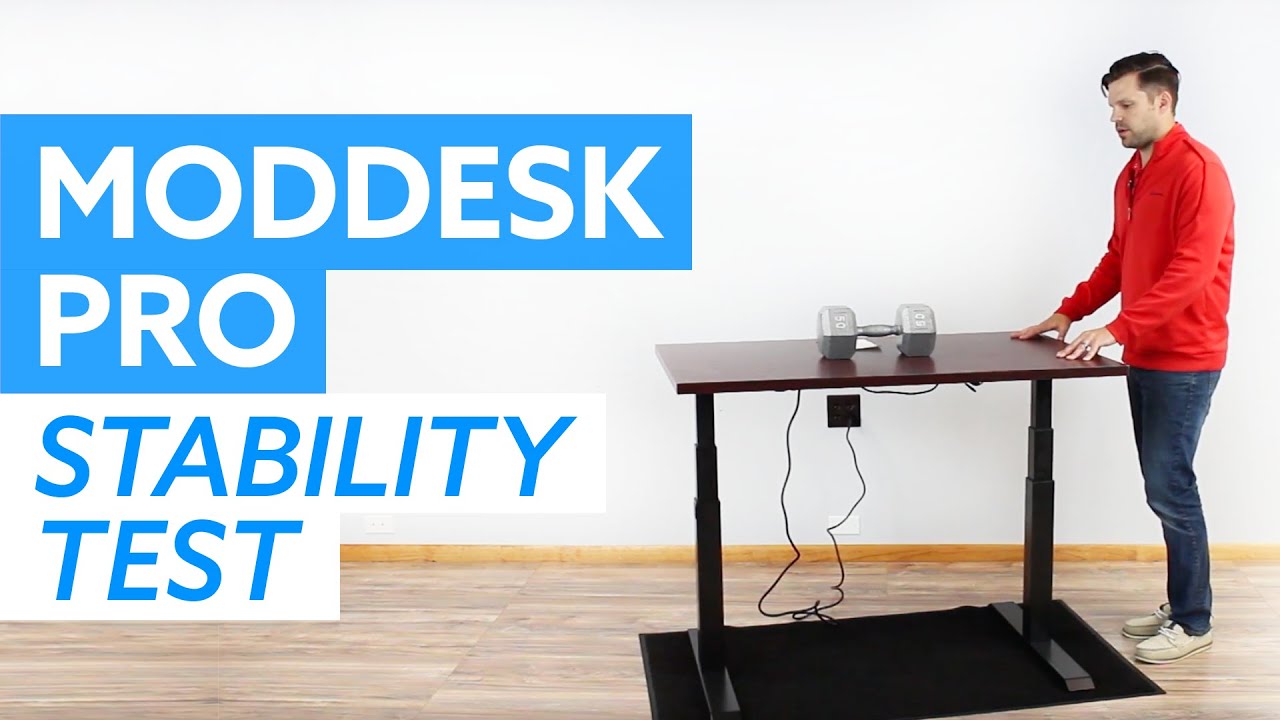 ModDesk Pro Stability Test - Electric Standing Desk Wobble and Rocking Test