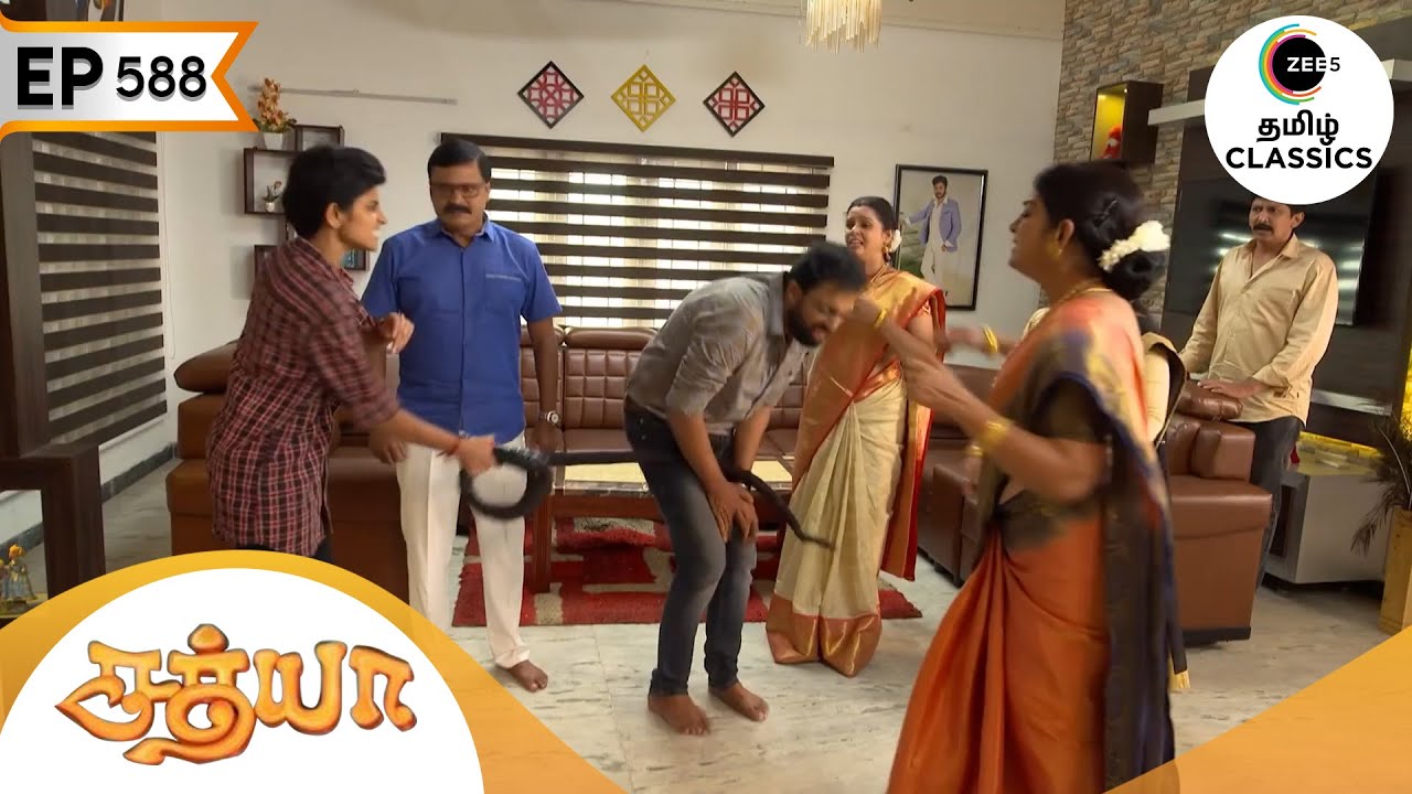 சத்யா சரவனை அடிக்கிறார் | Sathya | Ep 588 | ZEE5 Tamil Classic