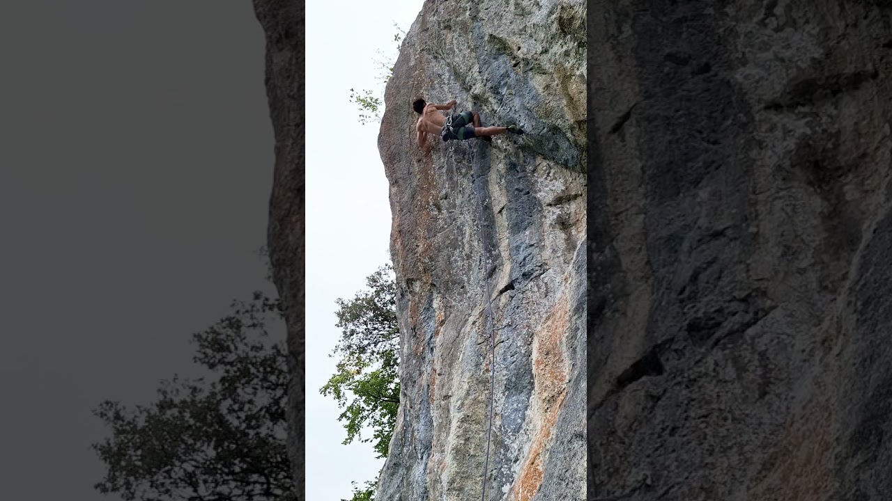 Amores de barra 💕 (7a+). Escalada en Valdolayés, Asturias