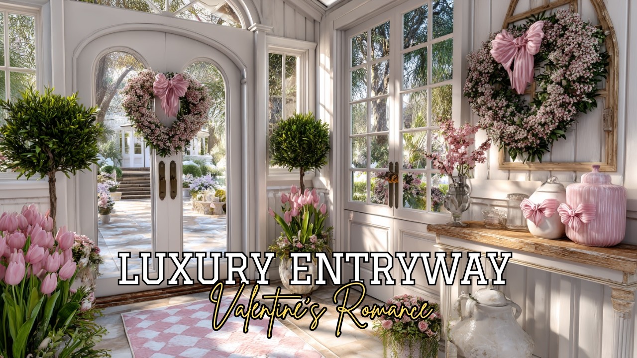 Laura Ashley–Inspired Valentine’s Home Entrance Styling 🌸💎