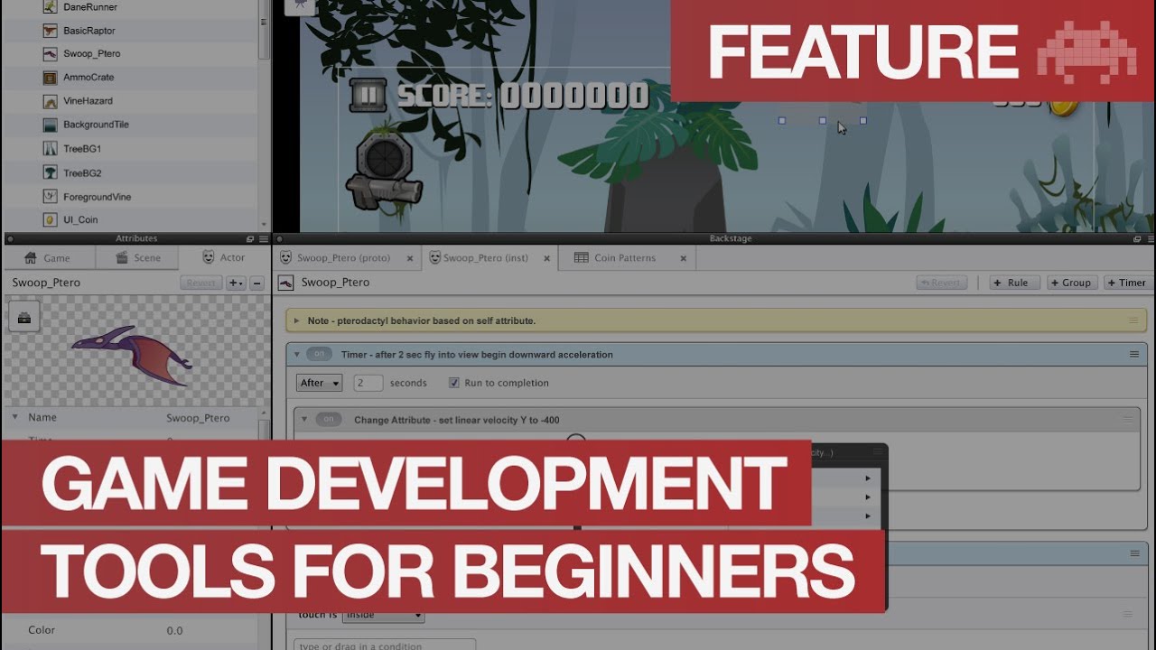 Video Game Development Software for Beginners  | Game Design Tools
