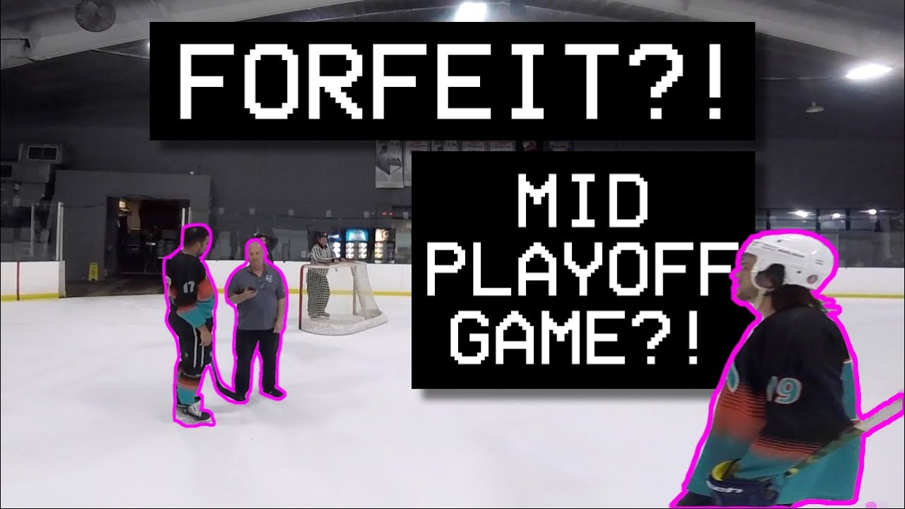 We had to FORFEIT in the middle of a PLAYOFF GAME!