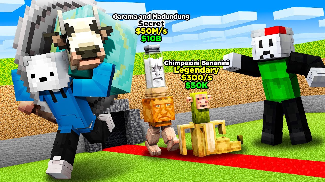 STEALING the BEST BRAINROTS in MINECRAFT 😋