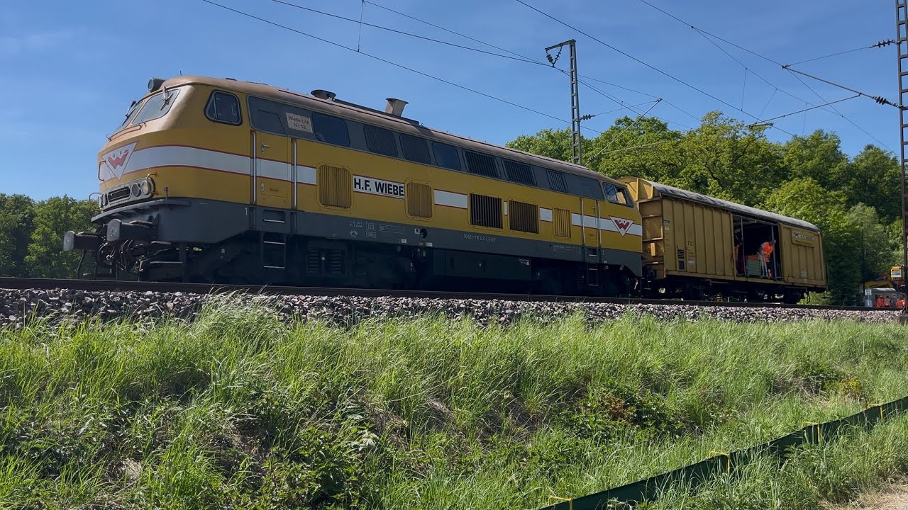Baustellen Trainspotting in Braunschweig Riddagshausen 🚧