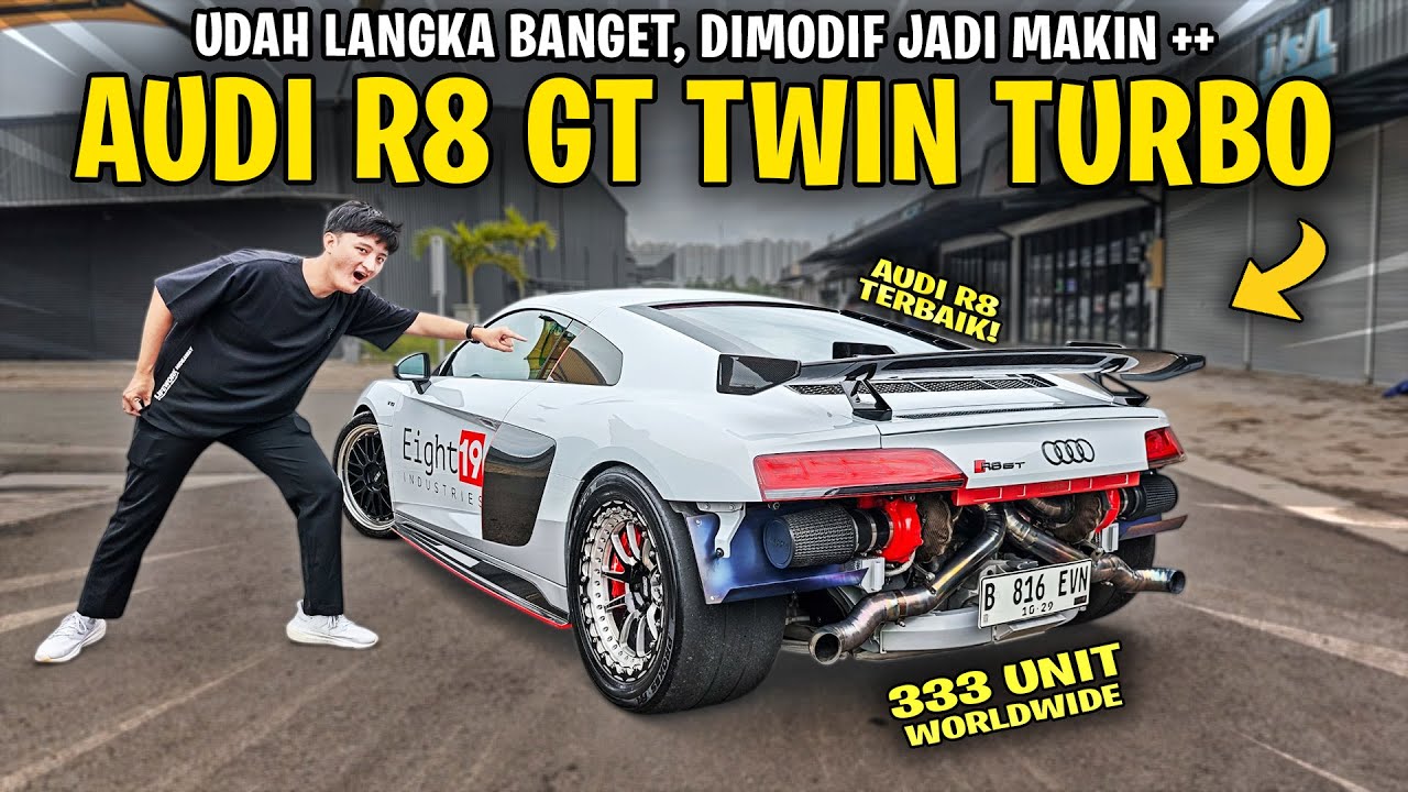 AUDI R8 INI DIBIKIN JADI TWIN TURBO DRAG DAN LIMITED SPESIAL !! Review Audi R8 GT Twin Turbo Eight19